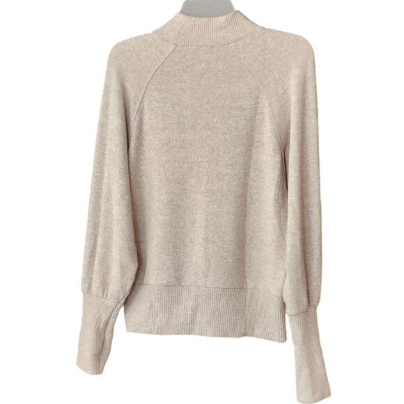 Anthropologie Maeve Women's Size Small Beige Mockneck Sweater - Picture 2 of 7